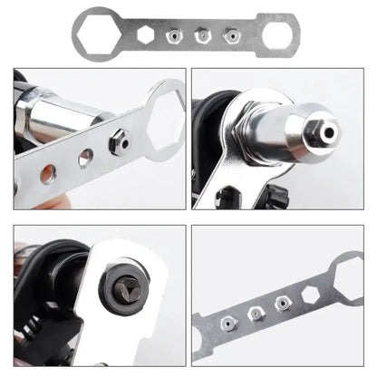 Adaptateur riveteuse pour perceuse – rivets 2,4 à 4,8 mm - 2,4 / 3,2 / 4,0 / 4,8 mm / France - Adaptateur riveteuse