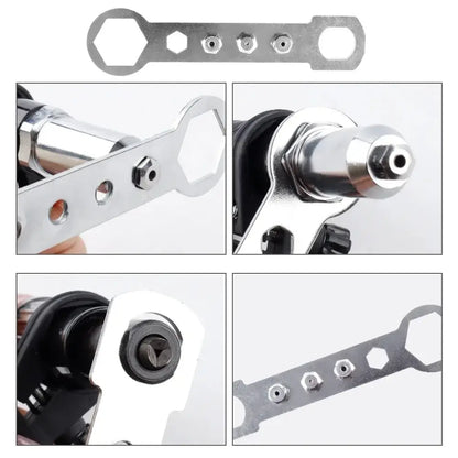 Adaptateur riveteuse pour perceuse – rivets 2,4 à 4,8 mm - 2,4 / 3,2 / 4,0 / 4,8 mm / France - Adaptateur riveteuse