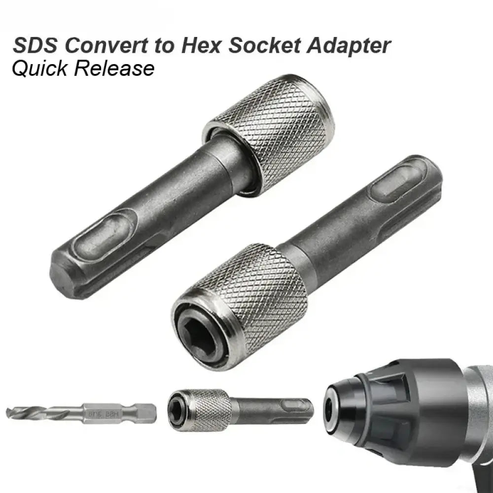 Adaptateur SDS Plus vers embout hexagonal 1/4 po – changement rapide - Adaptateur SDS Plus
