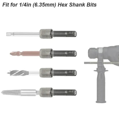 Adaptateur SDS Plus vers embout hexagonal 1/4 po – changement rapide - Adaptateur SDS Plus
