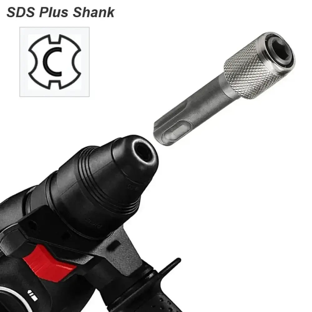 Adaptateur SDS Plus vers embout hexagonal 1/4 po – changement rapide - Adaptateur SDS Plus