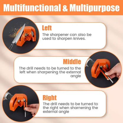 Affûteur multifonction pour perceuse – forets et lames