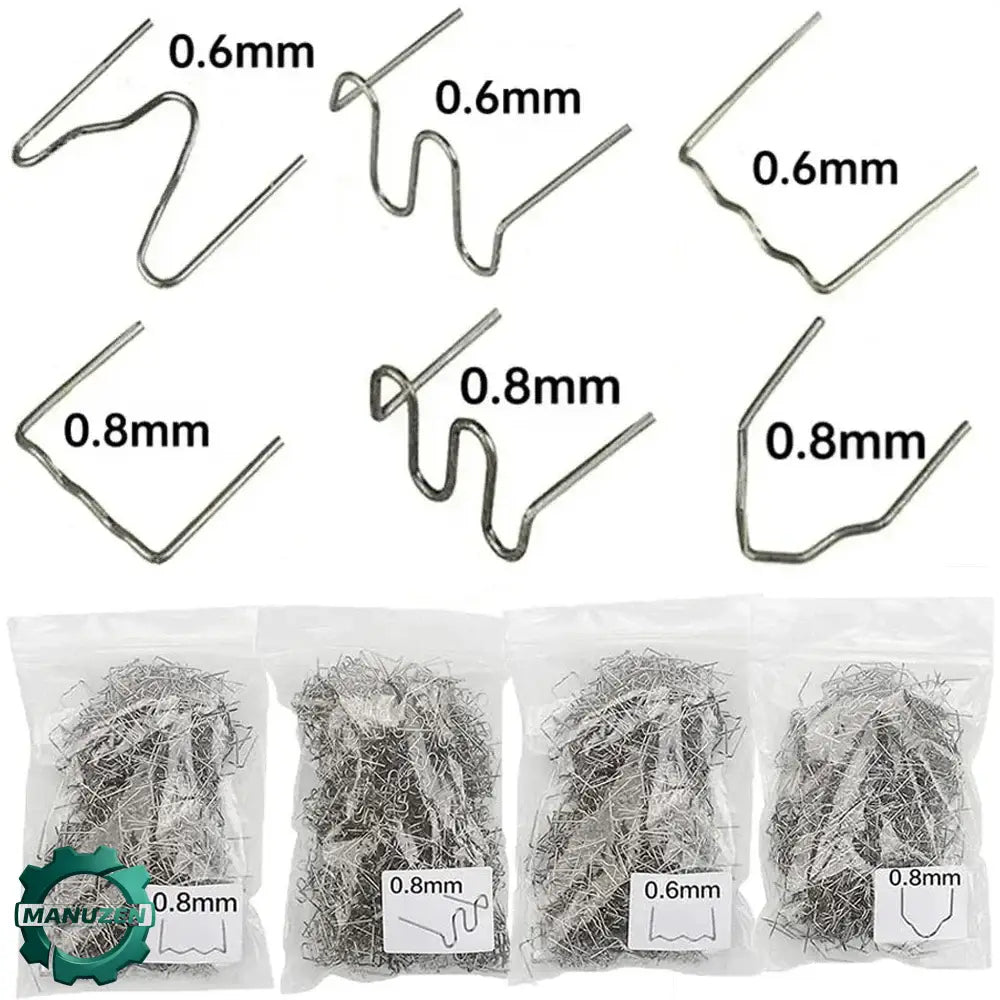 Agrafes pour réparation plastique à chaud – 100 ou 600 pièces – vue principale