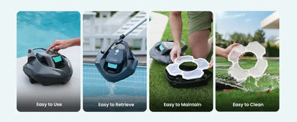 Aiper Nettoyeur De Piscine Robotisé Sans Fil Seagull Autonomie 90 Minutes