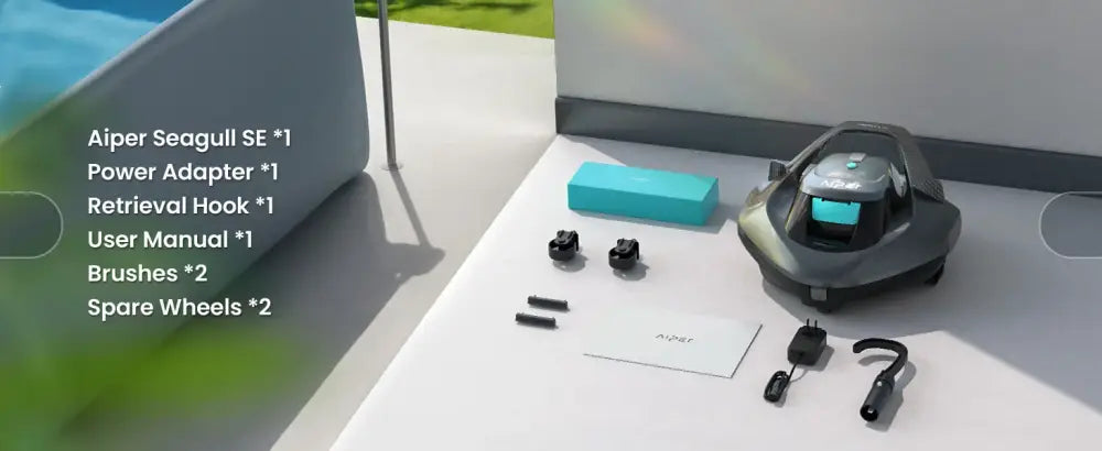 Aiper Nettoyeur De Piscine Robotisé Sans Fil Seagull Autonomie 90 Minutes