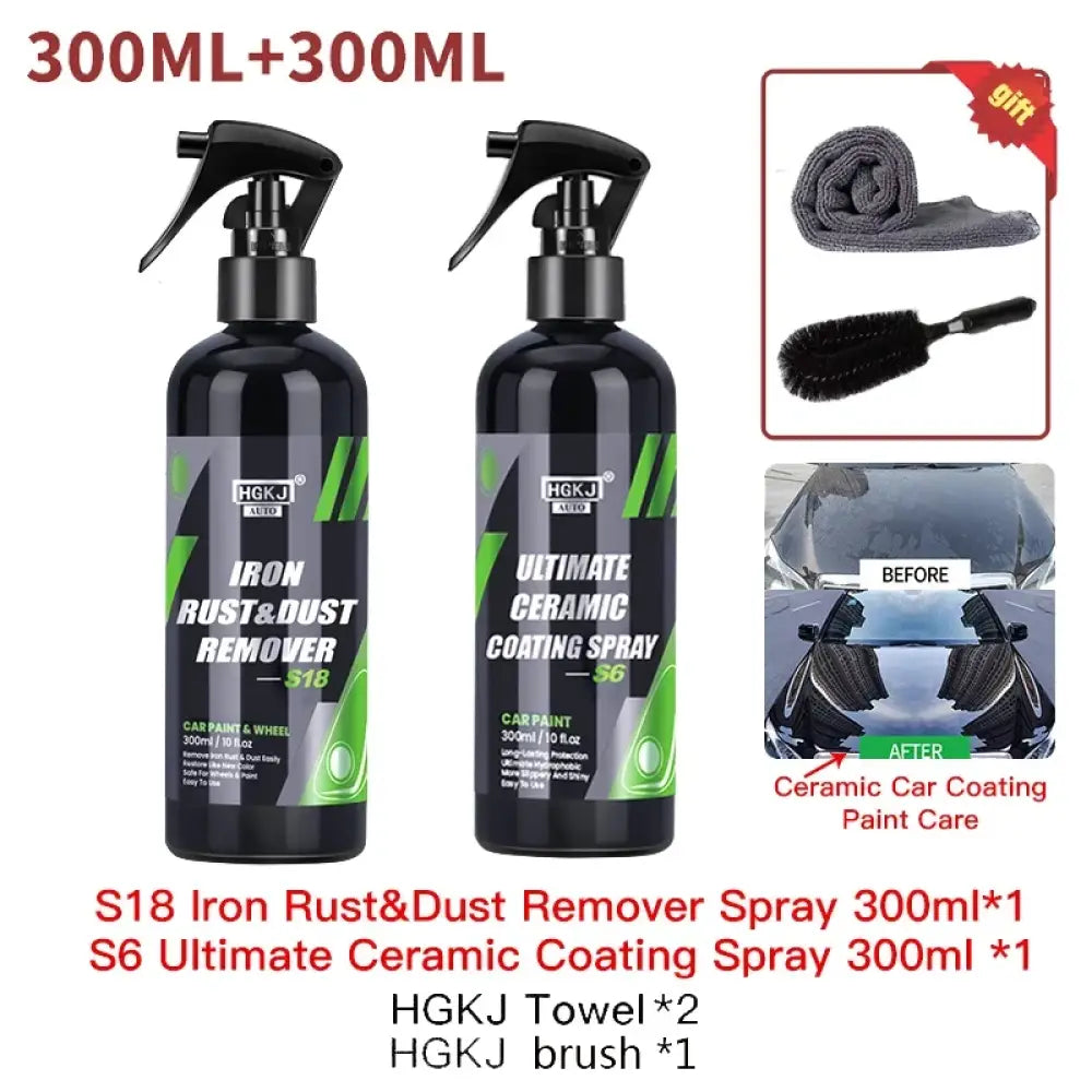 Antirouille Voiture Spray Nettoyage Fer Roues Oxydes Métalliques - S18-300ml x S6-300ml / Pologne