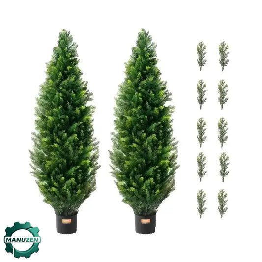 Arbre topiaire artificiel cyprès, 91, 122 ou 152 cm — SucceBuy
