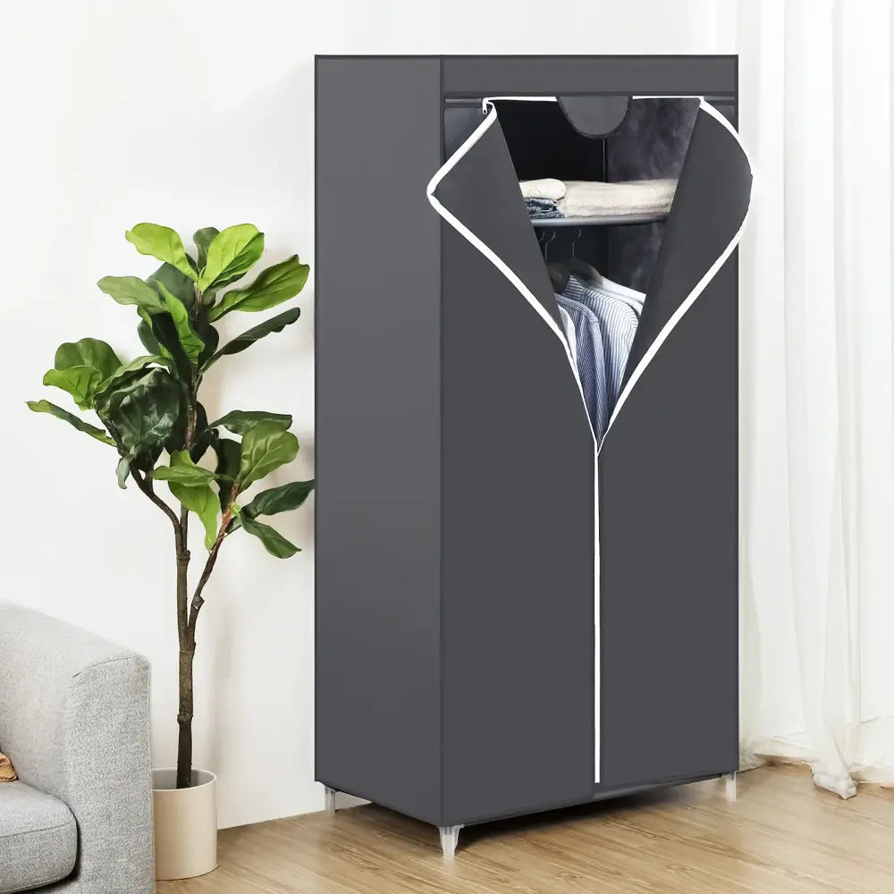 Armoire penderie en tissu SONGMICS 75 × 45 × 160 cm - Gris / France - Armoires en tissu