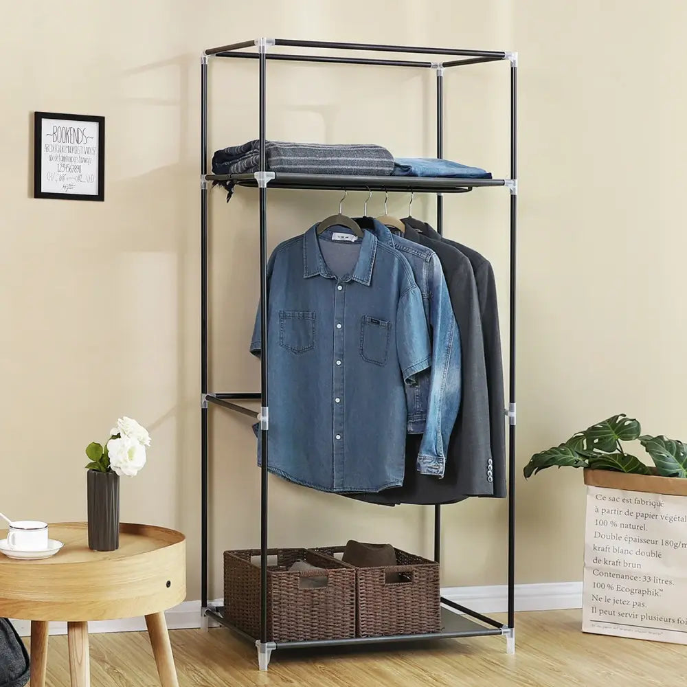 Armoire penderie en tissu SONGMICS 75 × 45 × 160 cm - Gris / France - Armoires en tissu
