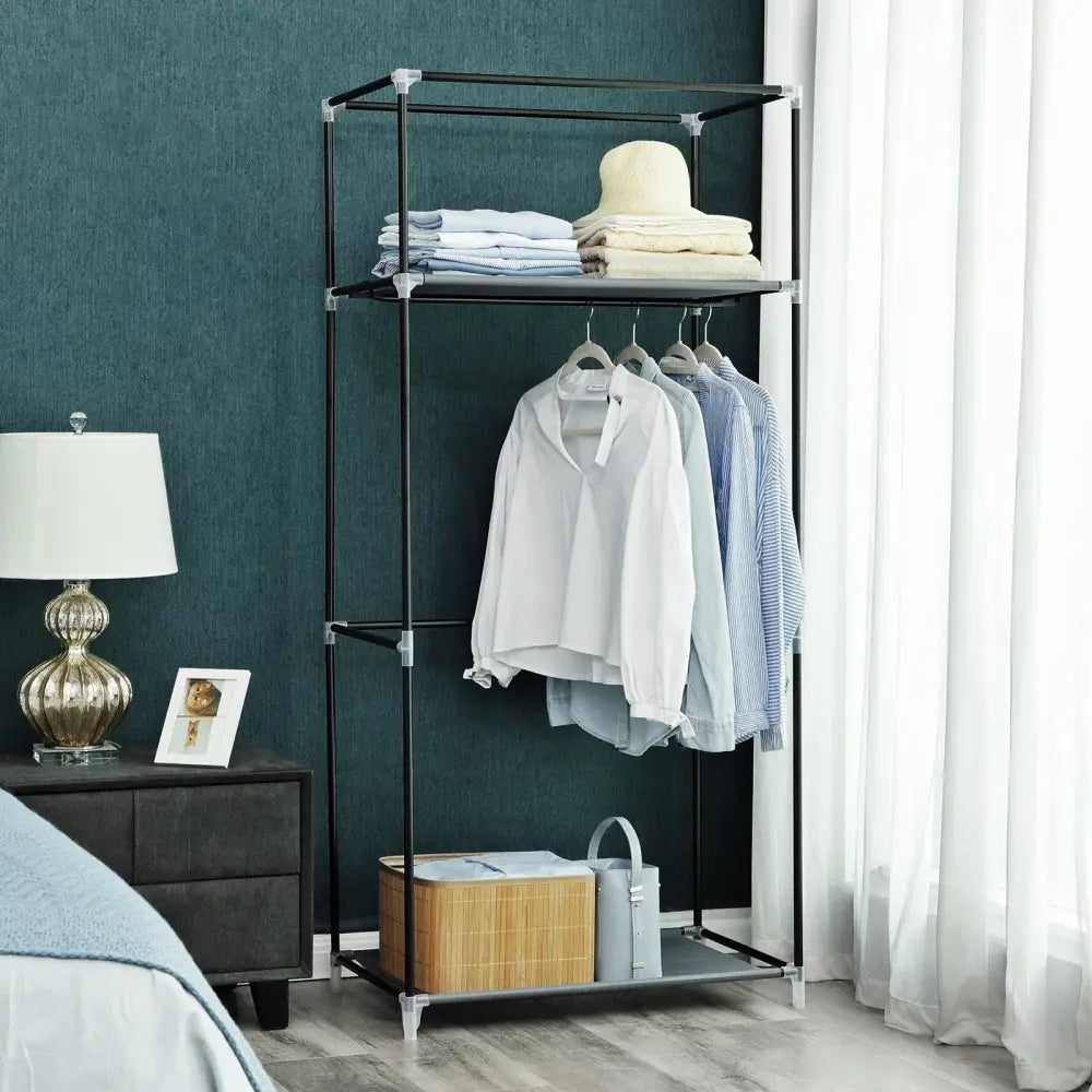 Armoire penderie en tissu SONGMICS 75 × 45 × 160 cm - Gris / France - Armoires en tissu
