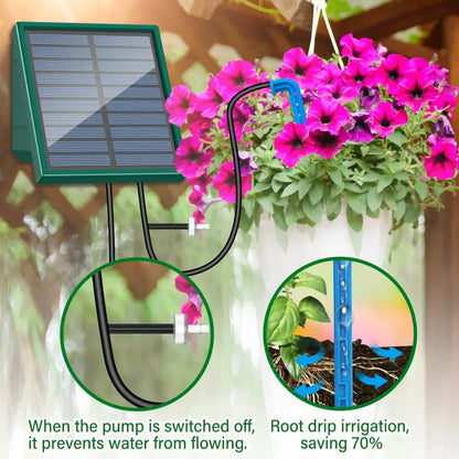 Arrosage Solaire Goutte à Goutte Kit Programmable 300 Programmes 10M - vert / France