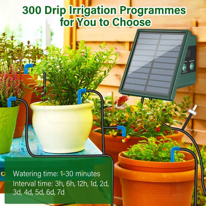 Arrosage Solaire Goutte à Goutte Kit Programmable 300 Programmes 10M - vert / France