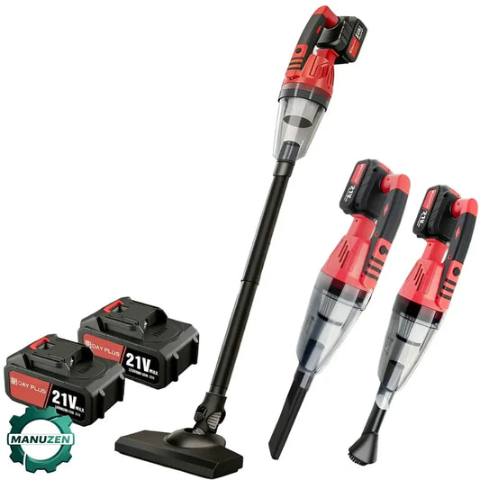 Aspirateur à main sans fil – 1 ou 2 batteries 3 filtres - Kit avec 1 batterie / Prise européenne / Allemagne