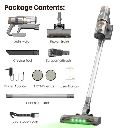 Aspirateur balai sans fil V12PRO – 32 kPa, autonomie 40 min – détail 9