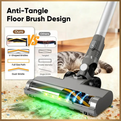 Aspirateur balai sans fil V12PRO – 32 kPa, autonomie 40 min – détail 4