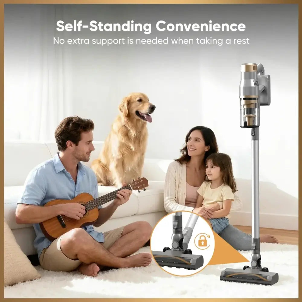 Aspirateur balai sans fil V12PRO – 32 kPa, autonomie 40 min – détail 7