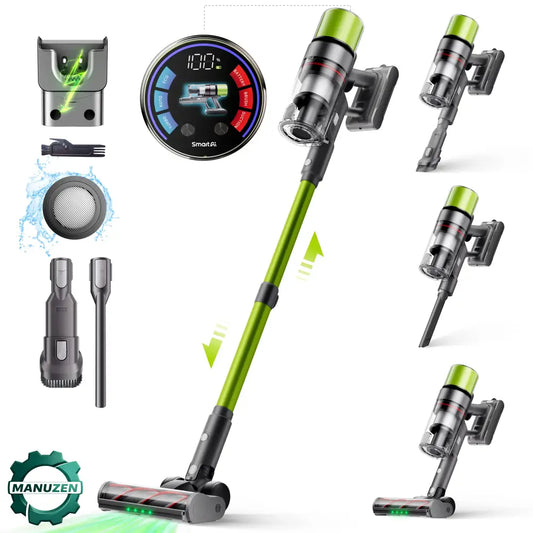 Aspirateur balai sans fil V6 65 kPa – autonomie 80 min