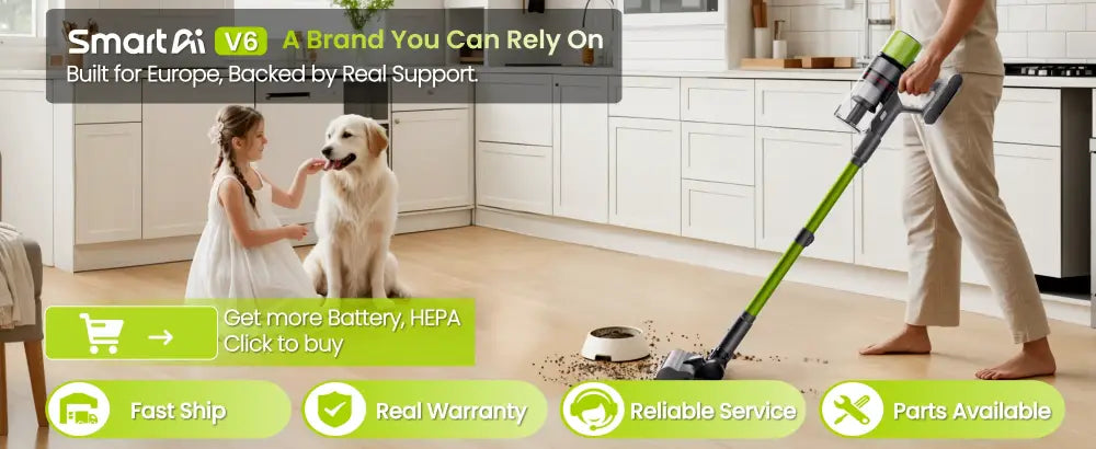 Aspirateur balai sans fil V6 65 kPa – autonomie 80 min – vue 7