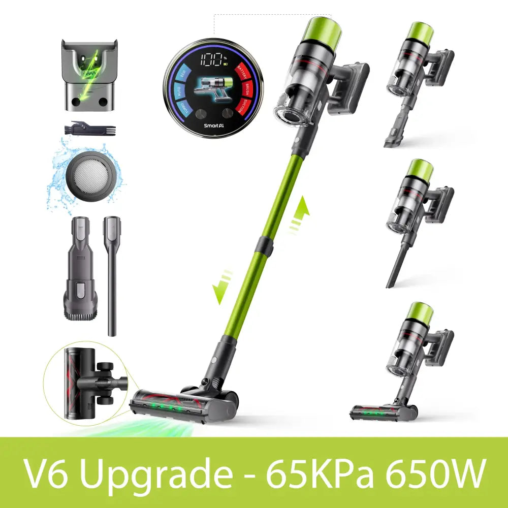 Aspirateur balai sans fil V6 65 kPa – autonomie 80 min – vue 17