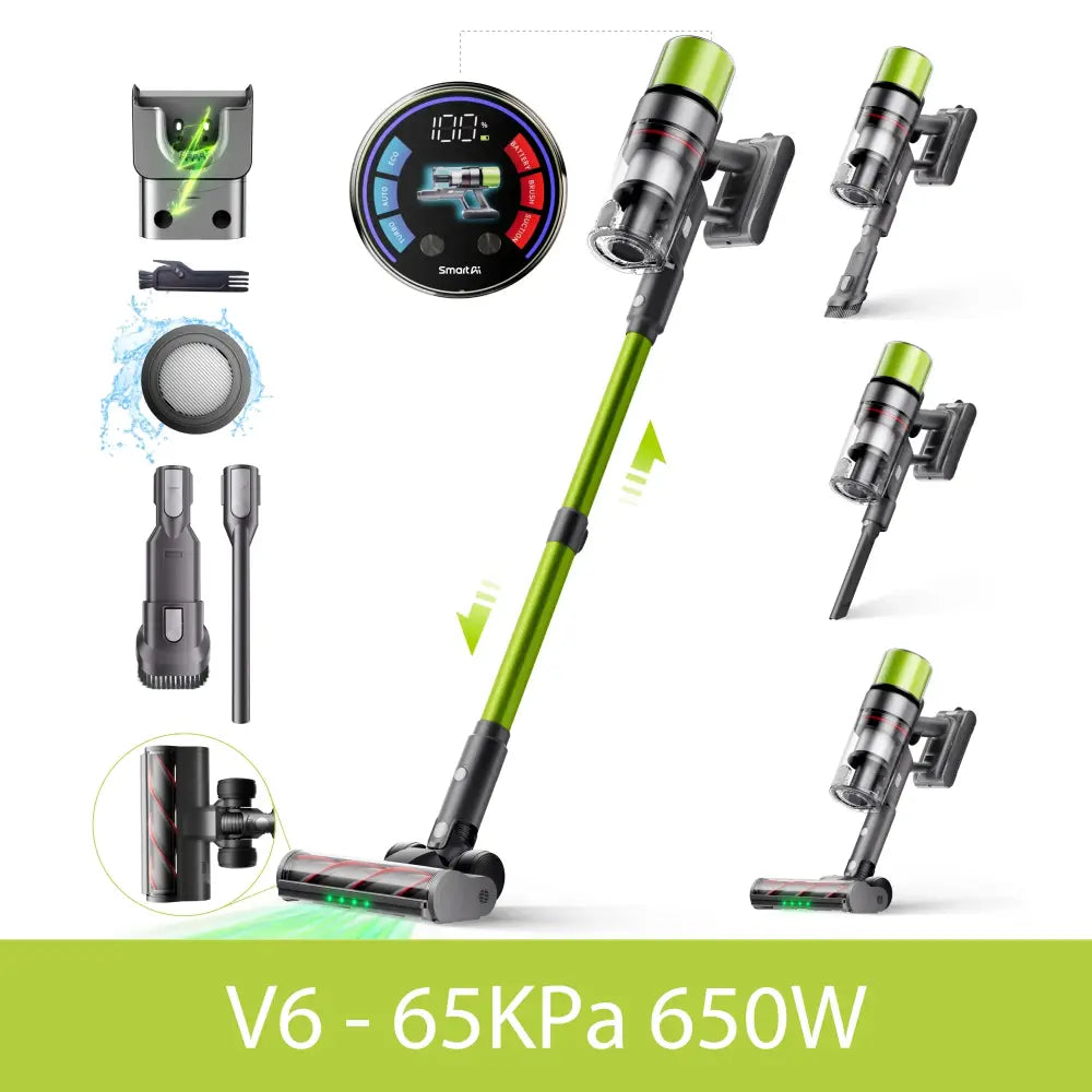 Aspirateur balai sans fil V6 65 kPa – autonomie 80 min – vue 16
