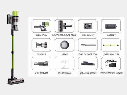 Aspirateur balai sans fil V6 65 kPa – autonomie 80 min – vue 15