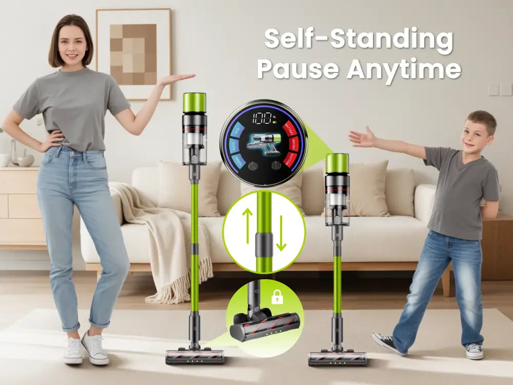Aspirateur balai sans fil V6 65 kPa – autonomie 80 min – vue 11