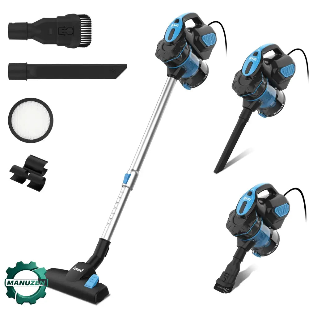 Aspirateur filaire 600 W 18 kPa – sols durs - Bleu / Allemagne / Prise européenne – 100–240 V - aspirateur filaire sols