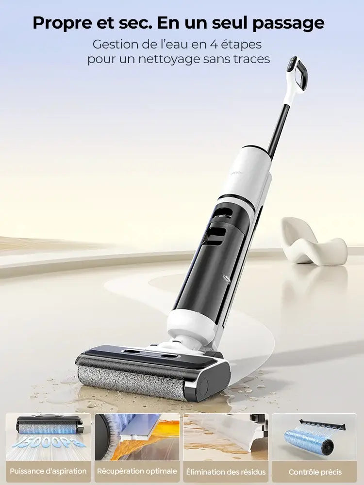 Aspirateur laveur sans fil 15 kPa – jusqu’à 48 min - 15 kPa – double réservoir / Prise européenne / Pologne