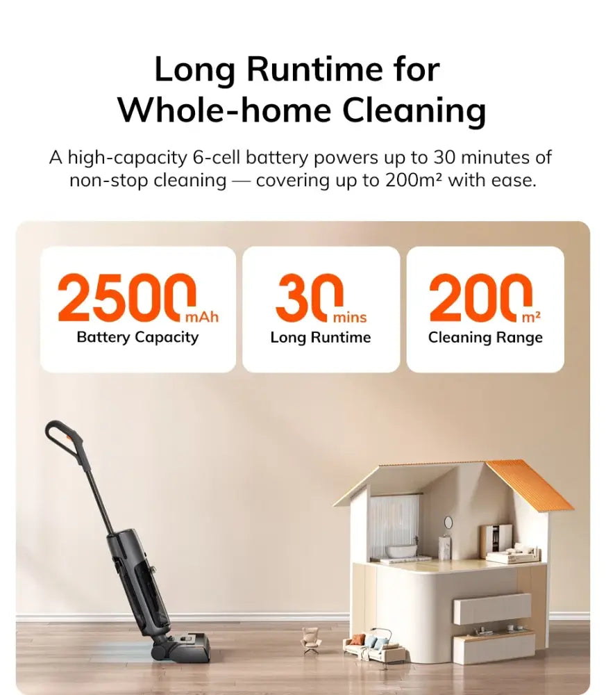 Aspirateur laveur sans fil 150 W – double réservoir - Prise européenne / France - aspirateur laveur sans fil double