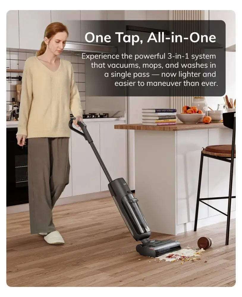 Aspirateur laveur sans fil 150 W – double réservoir - Prise européenne / France - aspirateur laveur sans fil double