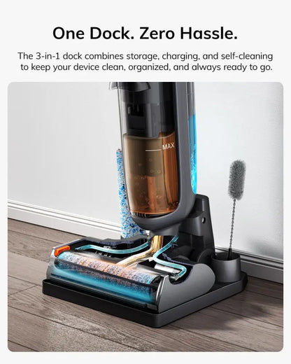 Aspirateur laveur sans fil 150 W – double réservoir - Prise européenne / France - aspirateur laveur sans fil double