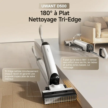 Aspirateur laveur sans fil 17 kPa – passage à plat 180° - aspirateur laveur sans fil 180 degrés