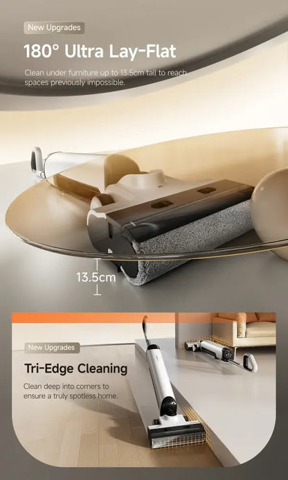 Aspirateur laveur sans fil 17 kPa – passage à plat 180° - aspirateur laveur sans fil 180 degrés