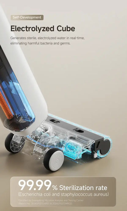 Aspirateur laveur sans fil 17 kPa – passage à plat 180° - aspirateur laveur sans fil 180 degrés