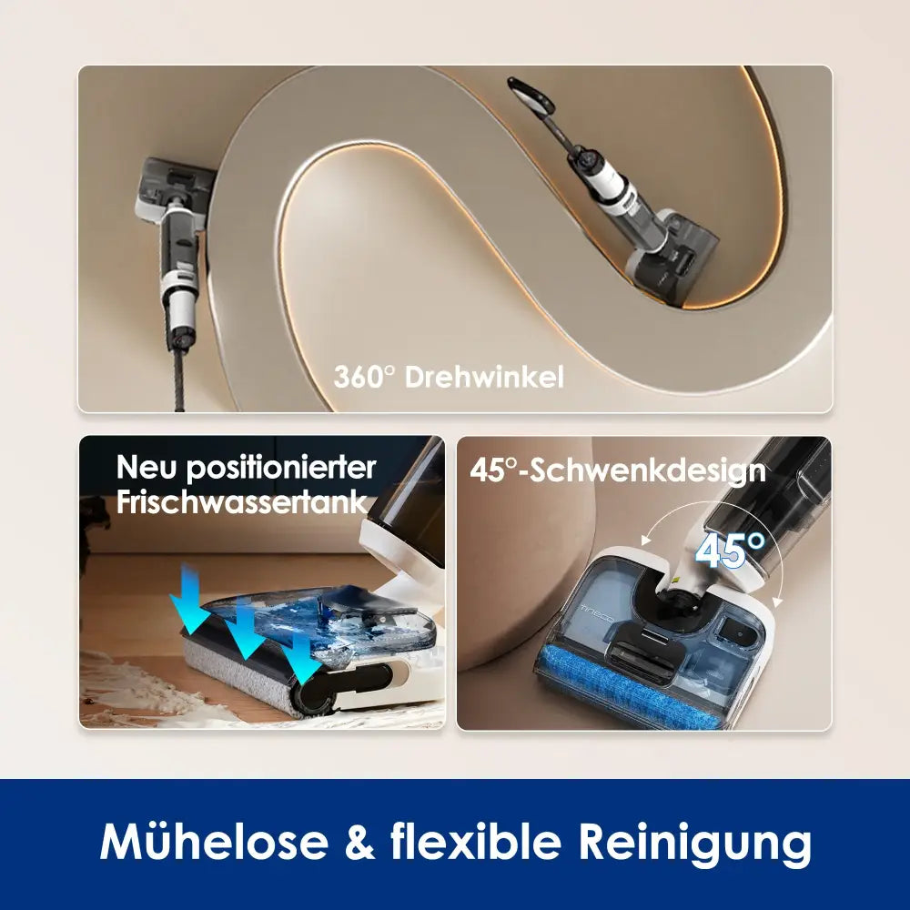 Aspirateur Sans Fil Sec et Humide Tineco Floor One S6 Stretch Lite 40 Minutes