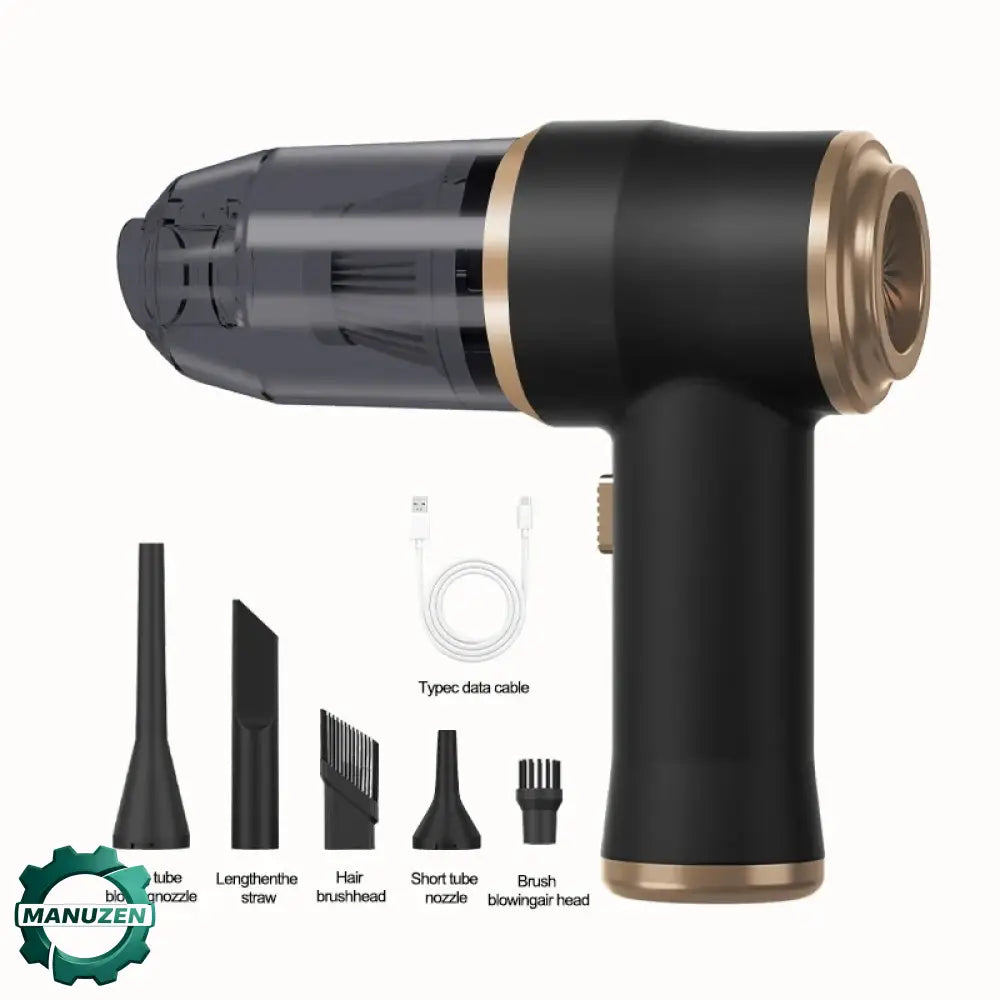 Aspirateur voiture sans fil compact – noir ou gris - Noir / France - aspirateur voiture sans fil compact