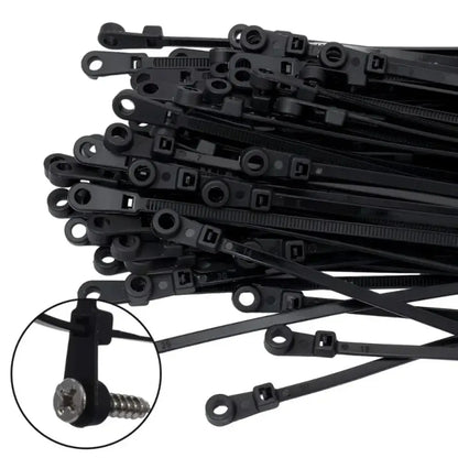 Attaches-câbles nylon réutilisables 3 × 100 mm – 200 pièces – détail produit 4