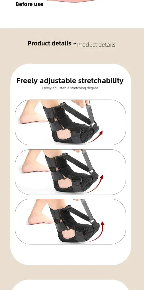Attelle de nuit pour pied – maintien plantaire - attelle de nuit fasciite plantaire