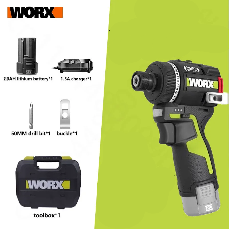 Worx WU139 Perceuse À Percussion Brushless Couple Élevé Variateur De Vitesse WU139- 6 pcs