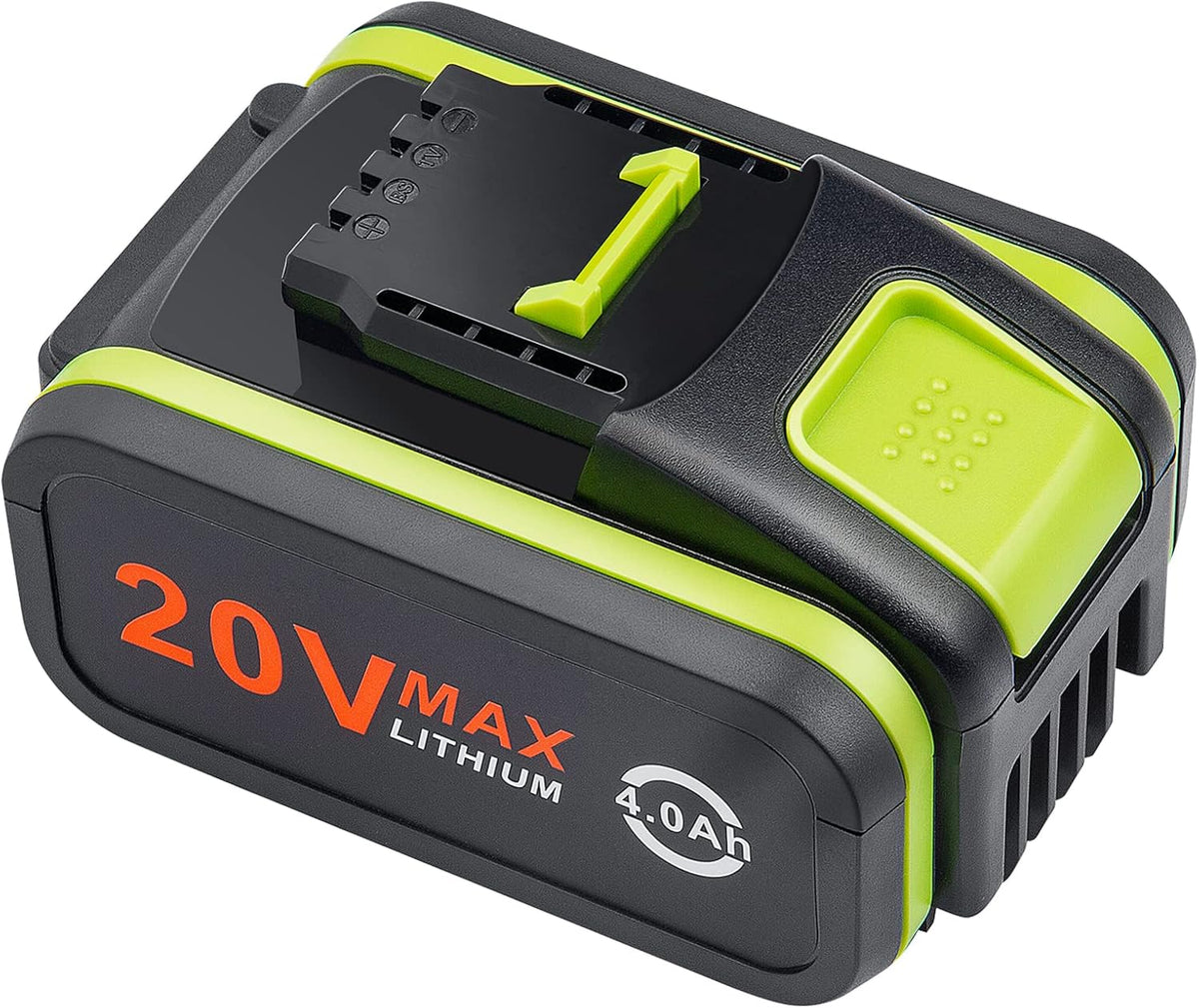 20V 4000Mah/4.0Ah Batterie De Remplacement Pour Worx 20V WA3551, WA3551.1 WA3553 WA3553.2 WA3641 WG629E WG546E WU268 WX166.4 WX372.1 WX800 2 WX67 8 WX550 WX523 WU531.9 WG894E WG629E WG329E
