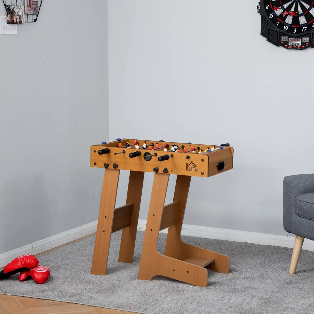Baby-foot pliable 69 × 37 × 70 cm – 2 balles, 6 poignées