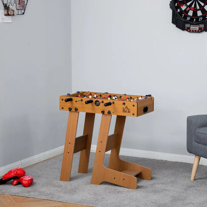 Baby-foot pliable 69 × 37 × 70 cm – 2 balles, 6 poignées