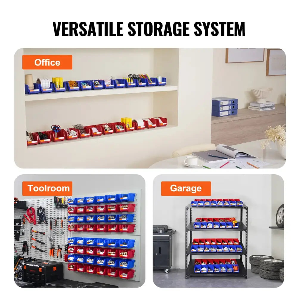 Bac De Rangement Empilable 24 Pièces Étagère Autoportante Garage - 24pcs / France