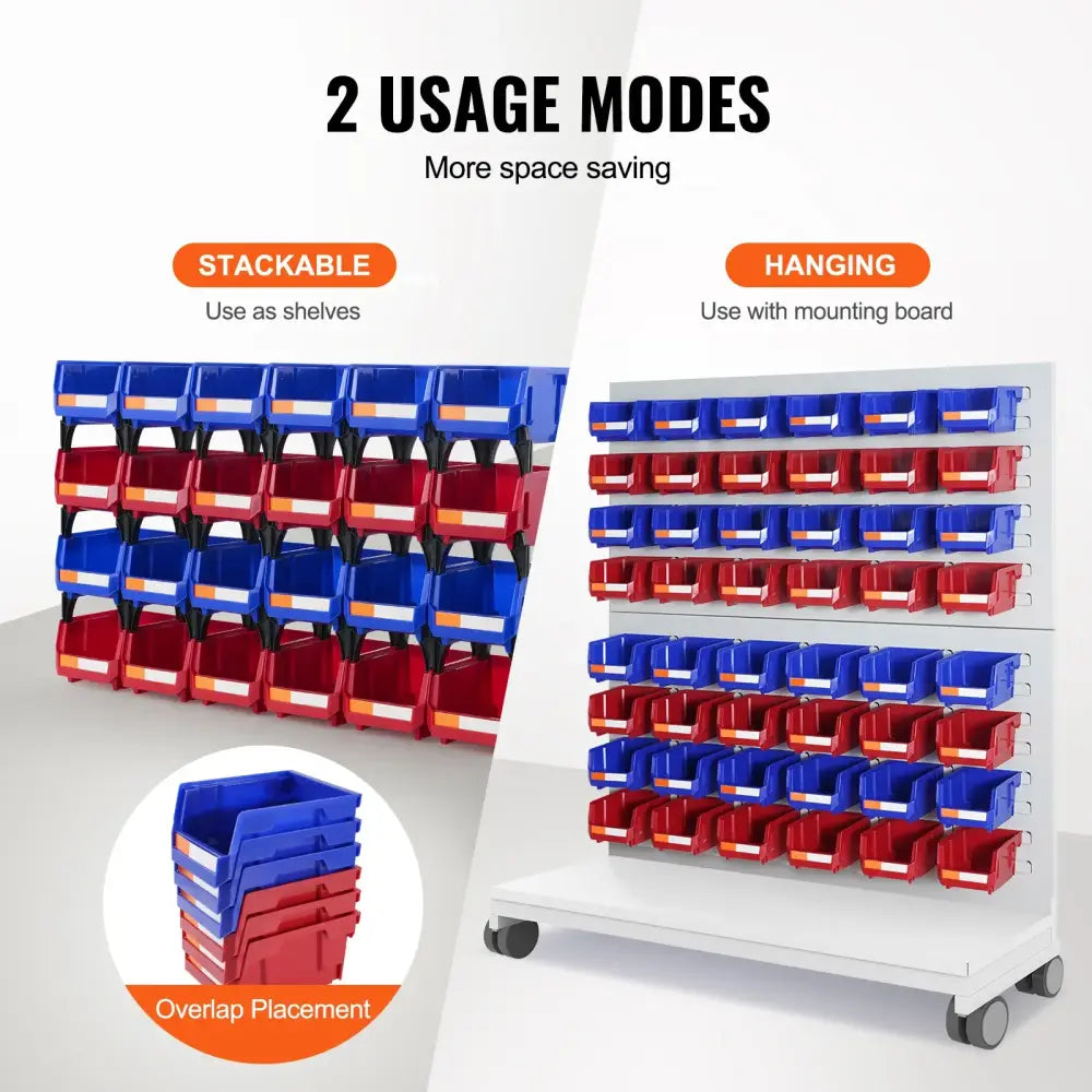 Bac De Rangement Empilable 24 Pièces Étagère Autoportante Garage - 24pcs / France