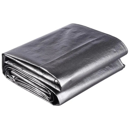 Bâche PE 280 g/m² à œillets – tailles et coloris au choix – 4 × 5 m – gris