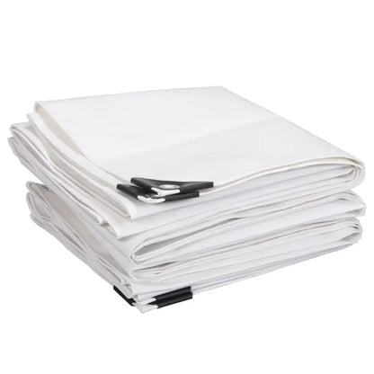 Bâche PE 280 g/m² à œillets – tailles et coloris au choix – 4 × 8 m – blanc