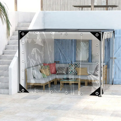 Bâche PVC Transparente Imperméable Pour Véranda Extérieure