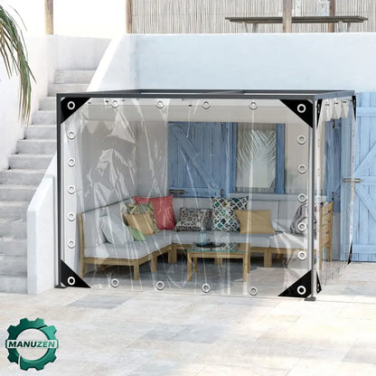 Bâche PVC Transparente Imperméable Pour Véranda Extérieure
