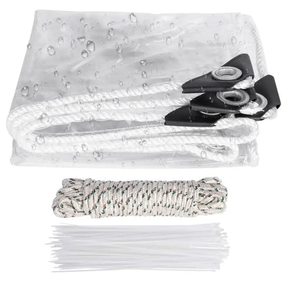 Bâche PVC Transparente Imperméable Pour Véranda Extérieure