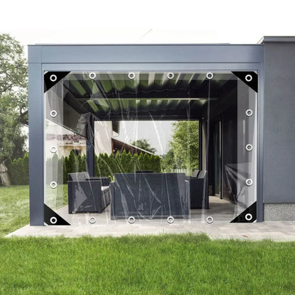 Bâche PVC Transparente Imperméable Pour Véranda Extérieure